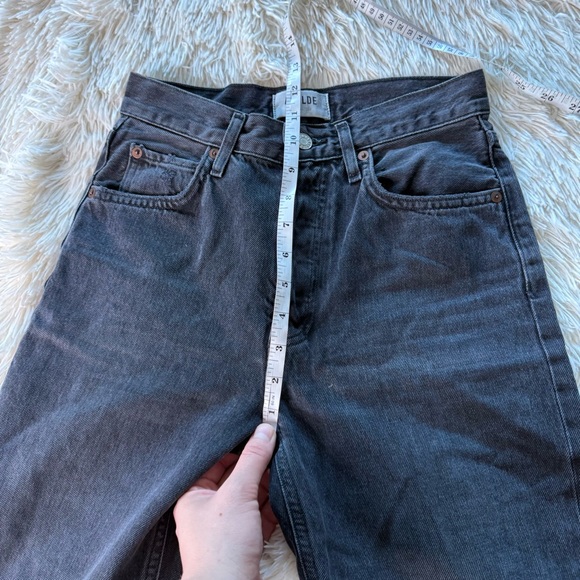 Agolde Riley Button Fly Jeans Size 24 - Picture 10 of 14